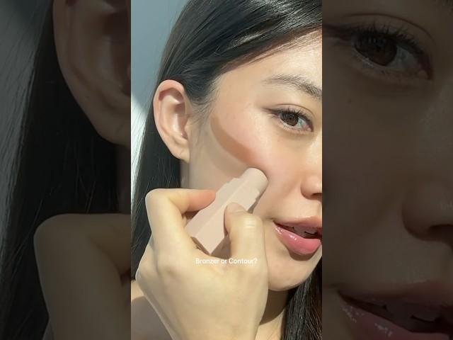 Bronzer vs contour explanation ‍ #makeuptips