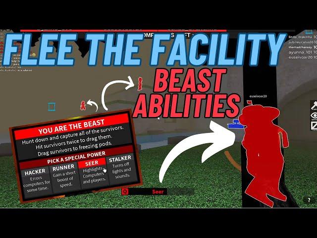 Using Beast ABILITIES in Flee the Facility!