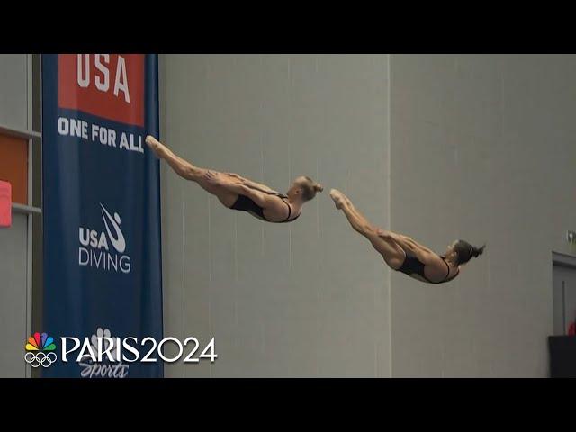 Sizzling in sync: Cook and Bacon clinch Paris spots in 3m synchro springboard | NBC Sports