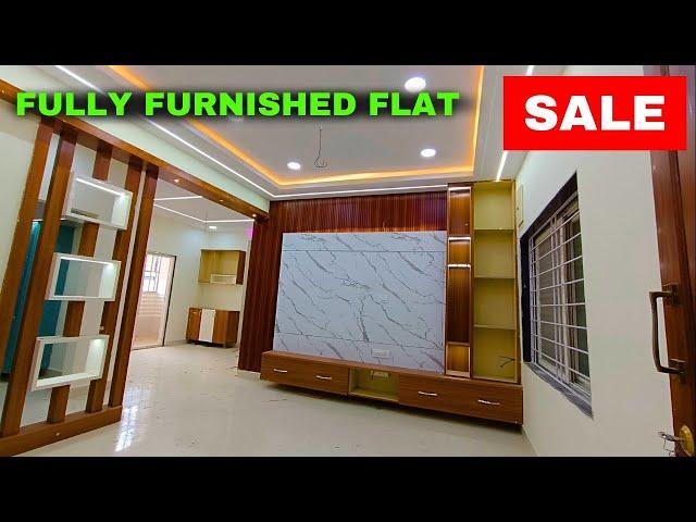 luxury fully furnished 3 bhk flat for sale in hyderabad kukatpally | with interior, hyderabad flats