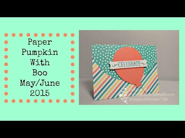 Paper Pumpkin with Boo - May/June 2015