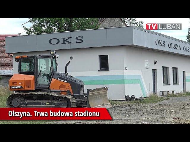 Olszyna. Trwa budowa stadionu