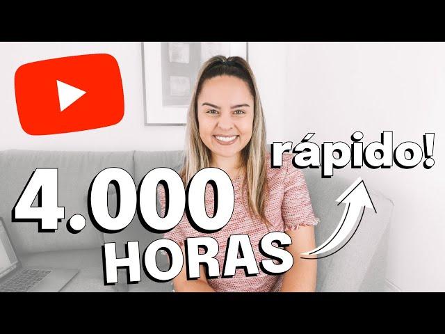  DESAFIO: Como Conseguir As 4 MIL HORAS DE EXIBIÇÃO No YouTube