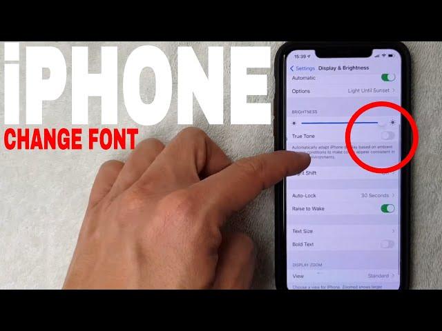   How To Change Font Size On iPhone 