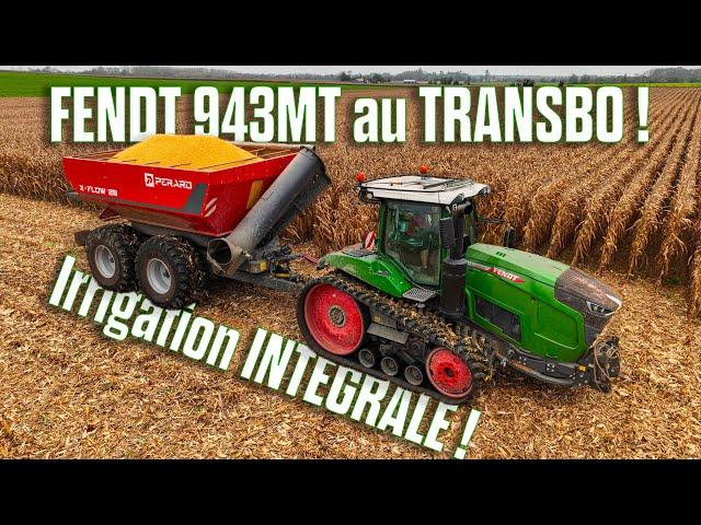  Je découvre l’IRRIGATION INTÉGRALE à la MOISSON du MAÏS avec FENDT à CHENILLES au TRANSBORDEUR