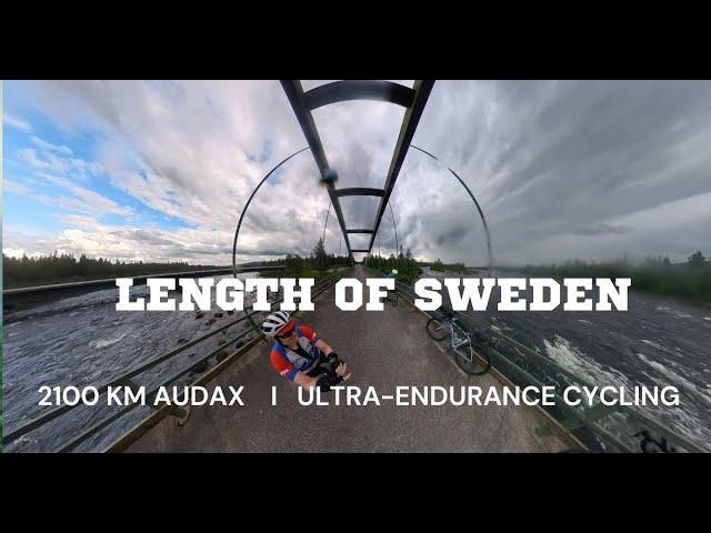 Length of Sweden. 2100 km Audax. Ultra-endurance cycling.