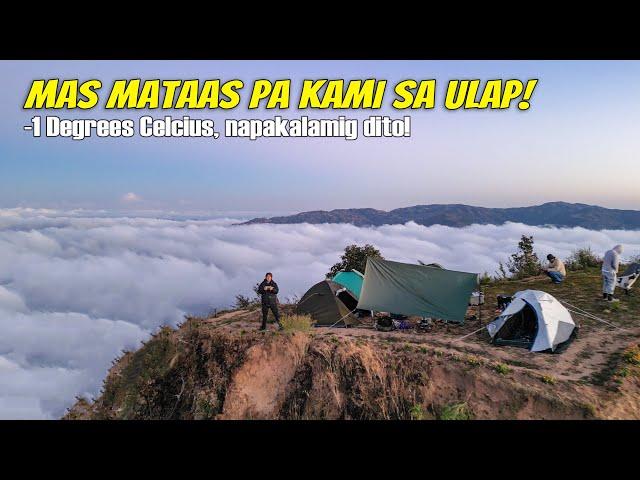 TEMPERATURE REACHES -1°C | CAMPING AT MT. OLIS, ATOK, BENGUET | 5 MINUTES TREK | BEST CAMPSITE!