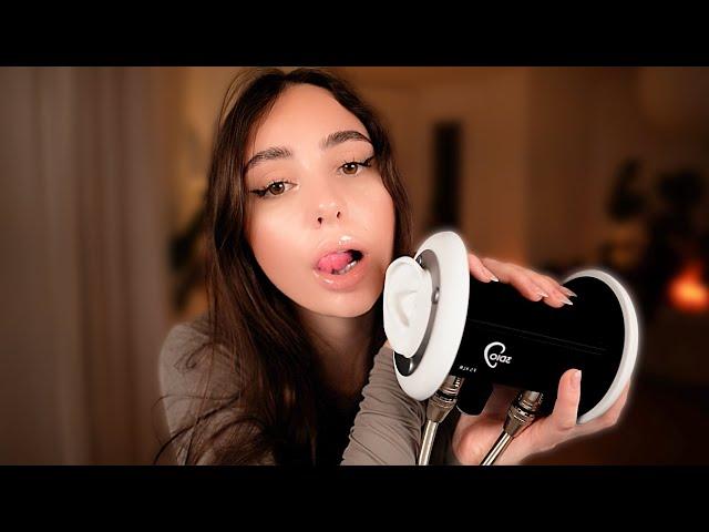 ASMR 3h wet Mouth Sounds  with 3Dio for Relaxing Sleep  No Talking 