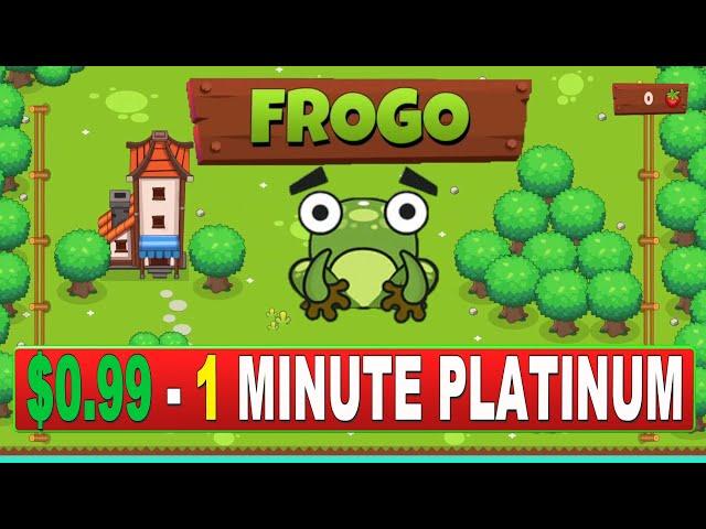 NEW Easy $0.99 1 Minute Platinum Game | Frogo Platinum Walkthrough - Stackable PS4, PS5