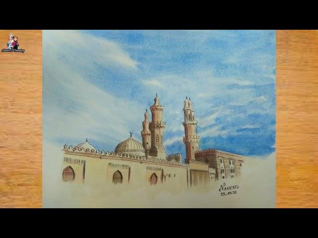 painting of Azhar mosque