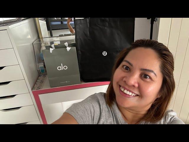 First ALO haul with Lululemon #unboxing #uae #alo#lululemon @yangsjourney