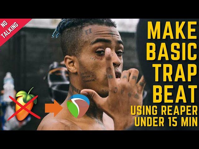 How to make Simple Trap beat  | Making an Original Song in Reaper ( FL studio alternative ) 2023