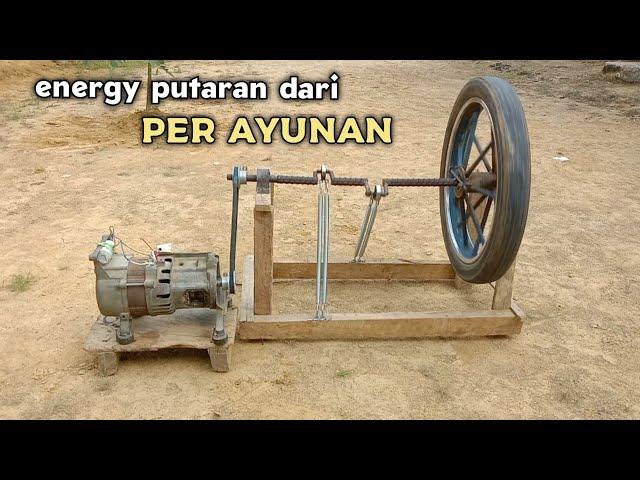 spring free energy generator dari per ayunan