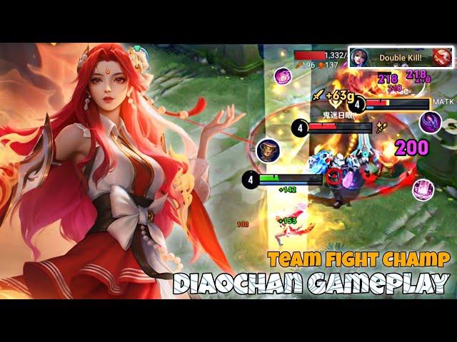 Diaochan Mid Lane Pro Gameplay | Team Fight Champ | Honor of Kings HOK KOG