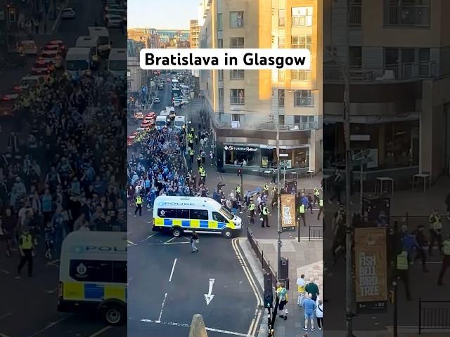 Slovan Bratislava march: Celtic Glasgow vs Slovan Bratislava Ultras March