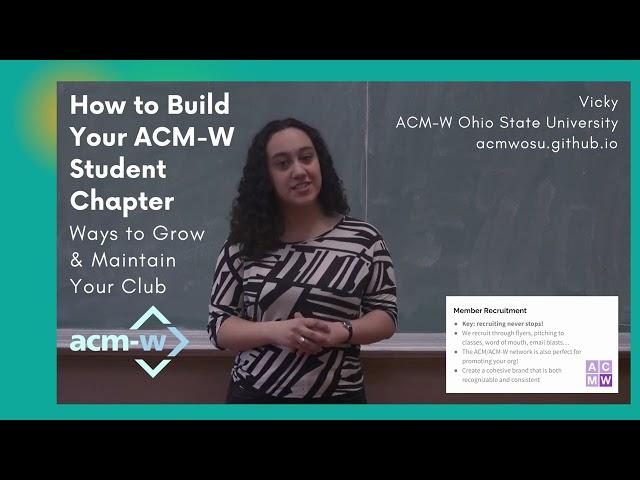 Build your ACM-W Student Chapter - 5. Member Recruit