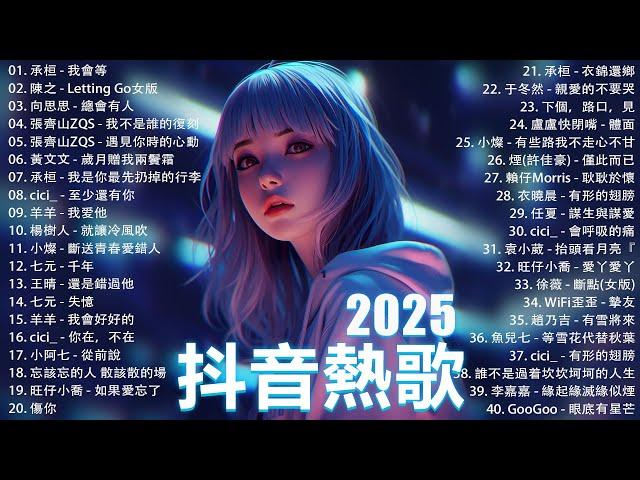 2025抖音最最最火 歌曲排行榜前六十名, 沒有聽完是你的損失！向思思 - 總會有人, Letting Go女版, 王晴 - 還是錯過他, 下個，路口，見  【抖音神曲】聽得最多的抖音歌曲 2025