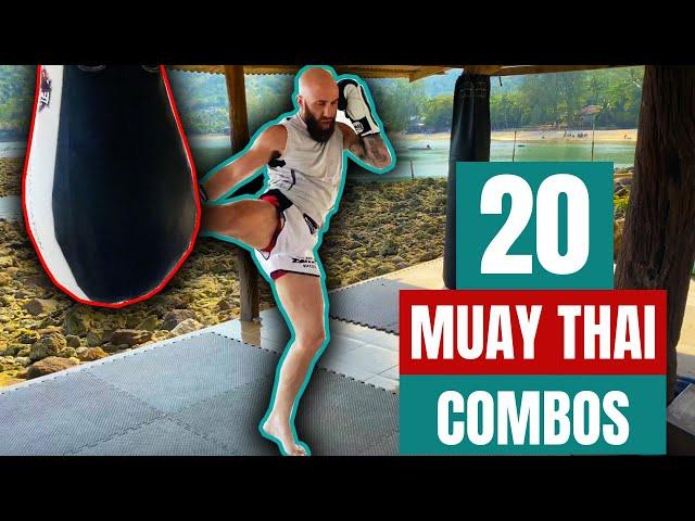 20 Muay Thai Heavy Bag Combinations for Beginners