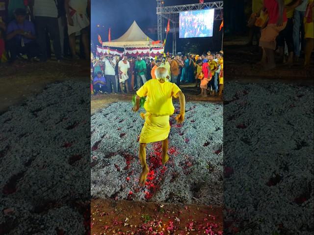 Power of 85+ year-old – strong and walking on fire! Incredible strength and devotion.  #FireWalk