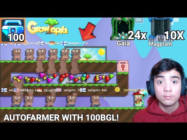 PRO AUTOFARMER WITH 100BGL + (10 MAGPLANT + 24 GAIA) - Growtopia