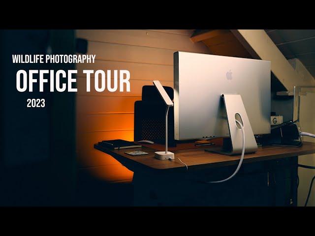 Photographers desk setup | Office tour 2023, Image Editing and YouTube space as a wildlife pro