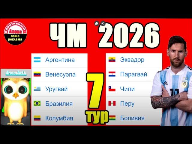 ЧМ 2026 по футболу (Ю. Америка). 7 тур) реакция на Алекс Спортивный * Футбол