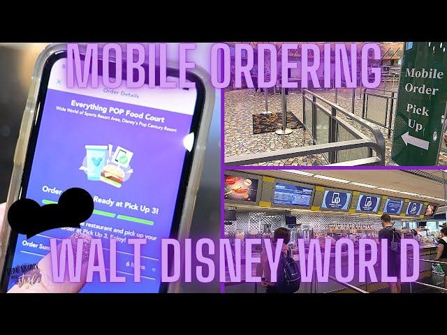 HOW TO MOBILE ORDER AT WALT DISNEY WORLD | CONTACTLESS MEAL ORDERING