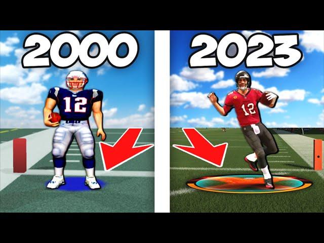 Scoring a 99 Yard Touchdown with TOM BRADY on EVERY Madden! (Madden 01-Madden 23)