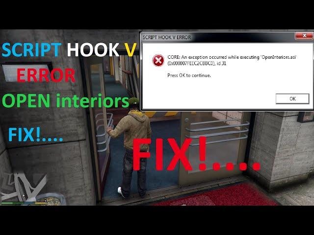 #LALGARORR#GTA5 FIX SCRIPT HOOK V OPEN INTERIOR ERROR IN GTA 5| |