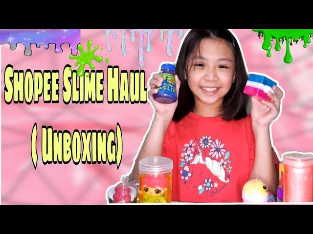 UNBOXING MY STORE BOUGHT SLIMES FROM SHOPEE | BLEZD SLIMES
