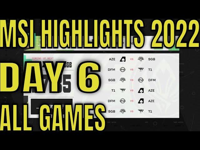 MSI 2022 Day 6 Highlights ALL GAMES | Mid Season Invitational Day 6 Group A