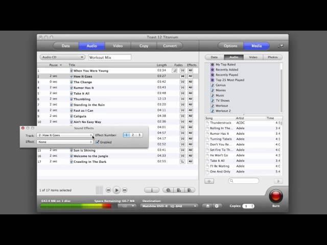 Toast 12 Titanium: How to create audio discs