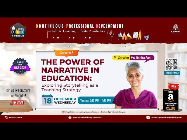 The Power of Narrative in Education: Exploring Storytelling as a Teaching Strategy | 3:15-4:15 PM