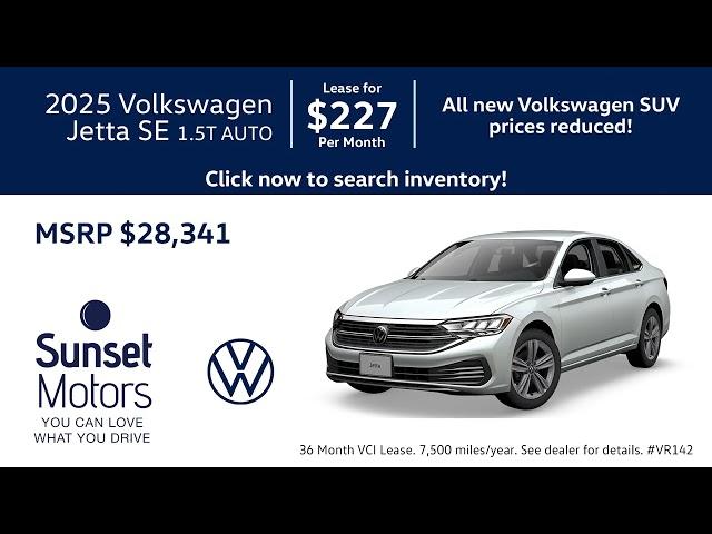 Sunset Volkswagen November 2024 Sale!