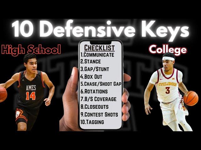 10 Defensive Keys You Need to Know Before College Basketball