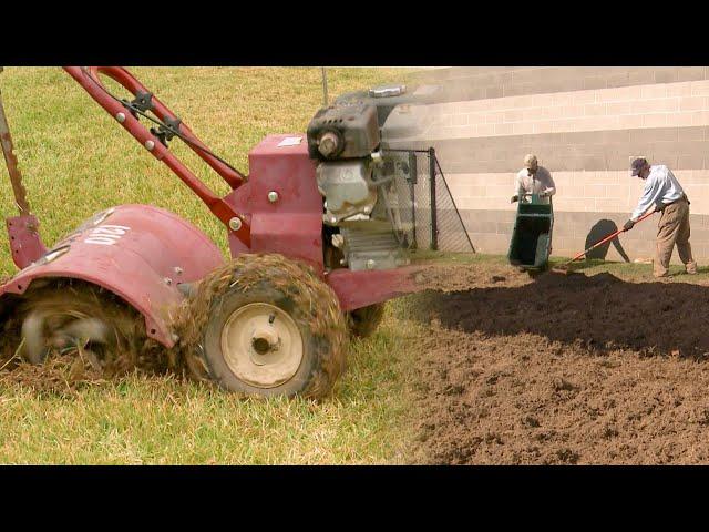 Fall Tilling and Amending a New Garden – Family Plot