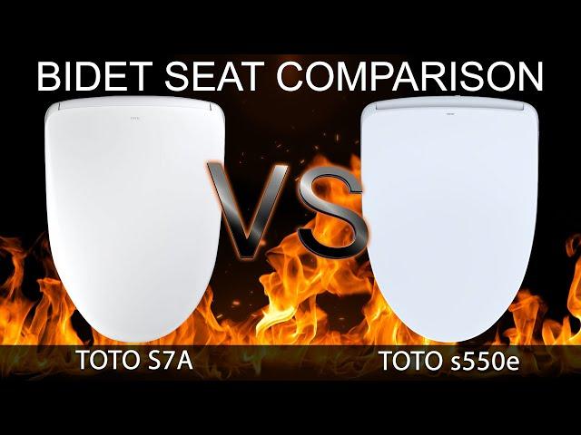 TOTO S7A vs TOTO S550e WASHLET Bidet Toilet Seat Comparison | BidetKing.com