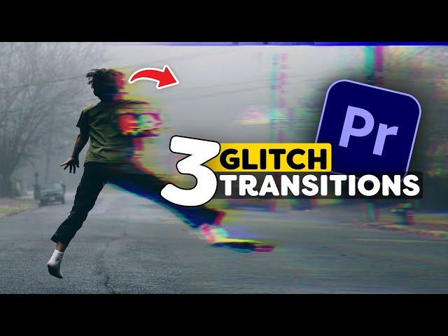 3 Easy Glitch TRANSITIONS in Adobe Premiere Pro (Tutorial)