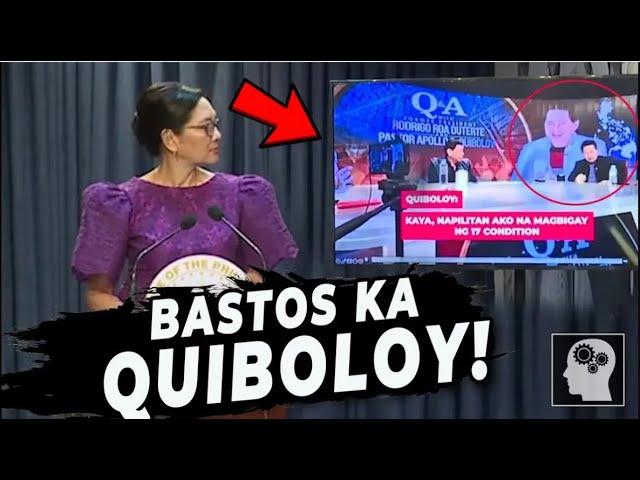  BASTOS KA QUIBOLOY!! -  SEN. RISA | Jevara PH