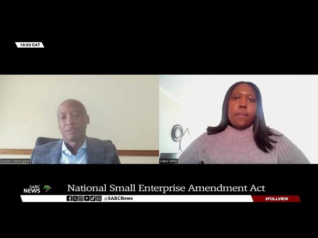 National Small Enterprise Amendment Act signed into law