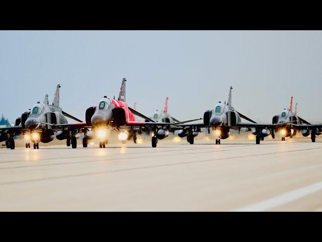 50TH ANNIVERSARY CELEBRATION ELEPHANT WALK OF TURKISH F-4 PHANTOMS - 4K