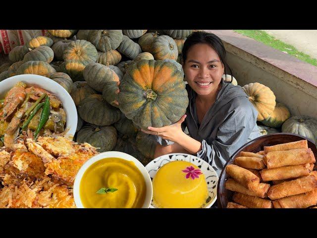 Filipino foods cooking with Squash Recipe to fill my families stomach "Kalabasa" Bohol, Philippines
