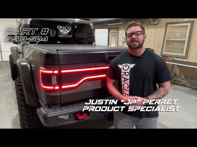 Oracle Lighting Racetrack Flush Style Tailgate Panel Light for Jeep Gladiator Installation