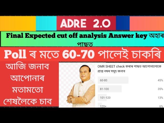 FINALLY POLL ৰ মতে আহি গল Cut off | Grade-4 , আপুনি কিমান পালে পাব চাকৰি