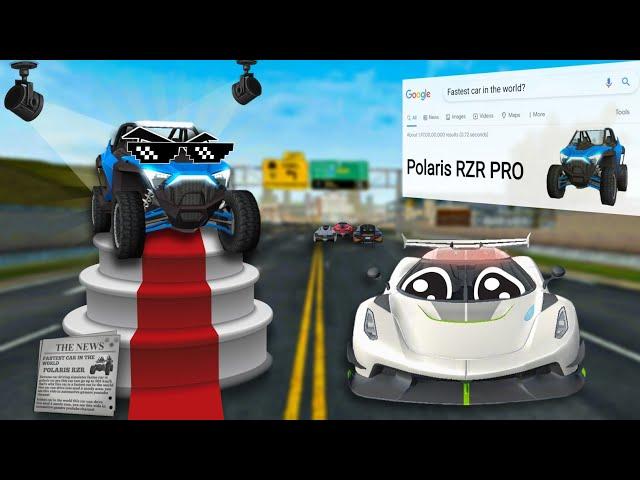 Fastest car in the world ! POLARIS?  || Extreme Car Driving Simulator