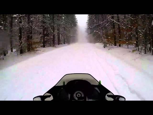 90 mph White Out Sledding -Very Bizzare