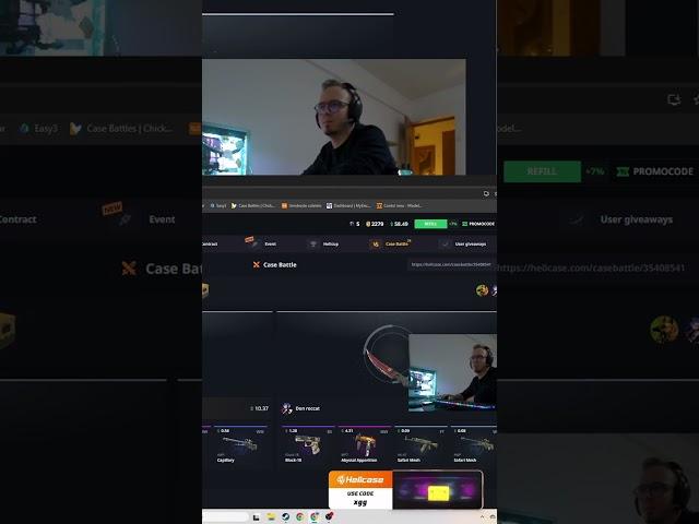best drop yet on hellcase | #donroccat pe #Twitch