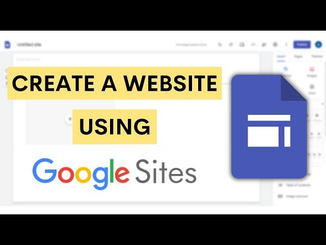 How To Create Website in Google Sites for Free | Tutorial For Beginners