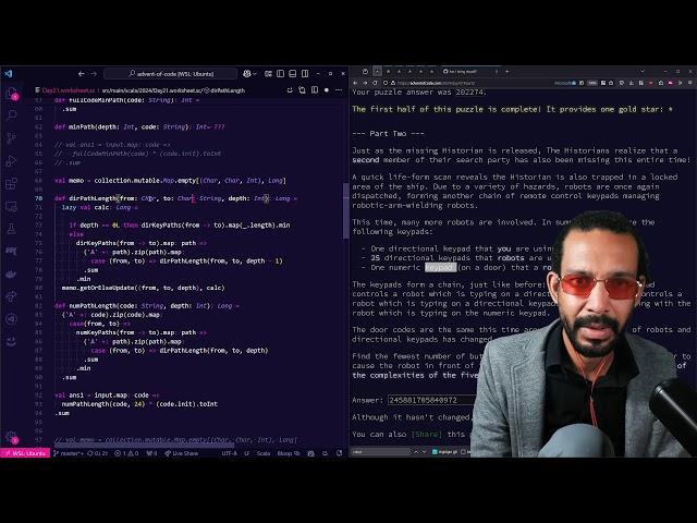 [Day 21][Day 20, Part 2] Live Coding Advent of Code 2024 in Scala