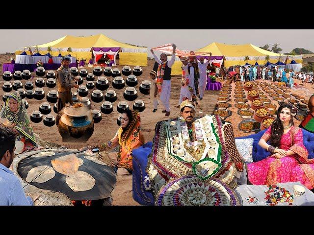 Unique & Biggest traditional marriage ceremony in Desert Punjab | Cooking food for 5000 people